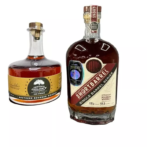 13th Colony Cast Strength & Shortbarrel Single Barrel Series 118.6 Proof 750ML Combo