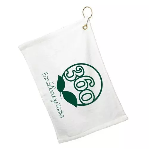17.5″ x 11″ White Bar Towel with Hook