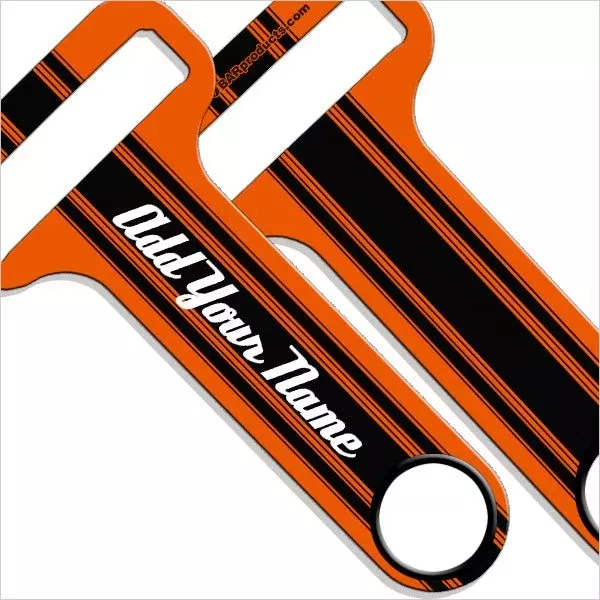 “ADD YOUR NAME” HAMMERHEAD™ Bottle Opener – Racing Stripes