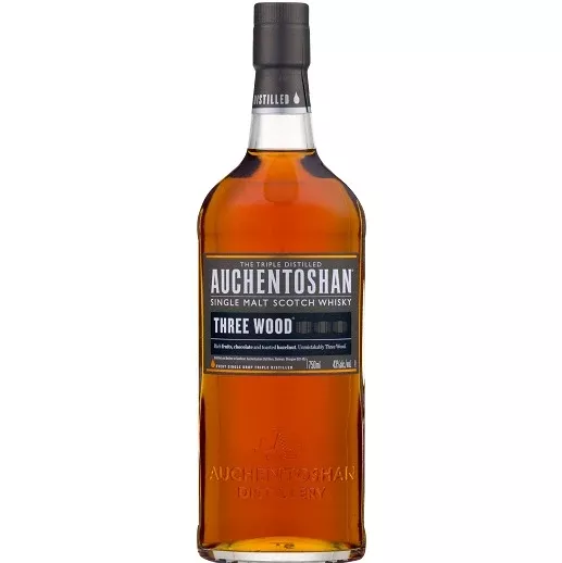 Auchentoshan Single Malt Scotch Three Wood 750ml