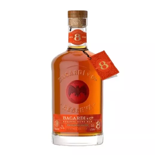 Bacardi Aged Rum Reserva Ocho Sevillian Orange Cask 8 Yr 90 750ML