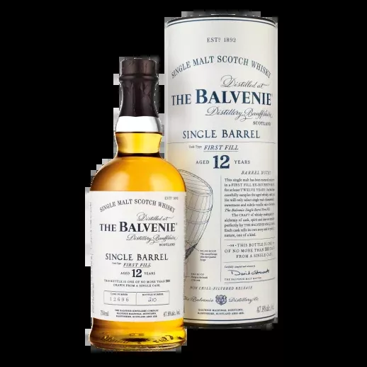 Balvenie Scotch 12YR Single Barrel 750ML