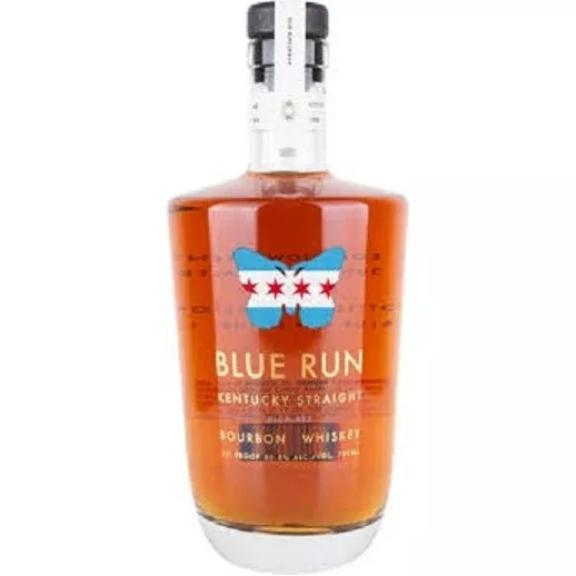 Blue Run Bourbon High Rye Blk/gld750ML