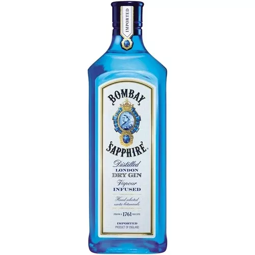Bombay London Dry Gin Sapphire Blend-Botanicals 94 750ML