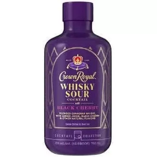 Crown Royal Cktl Sour Blk Cherry 750ml