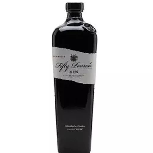 Fifty Pounds London Dry Gin Oak Cask Single Px Sherry Blend-Botanicals 80 750ML