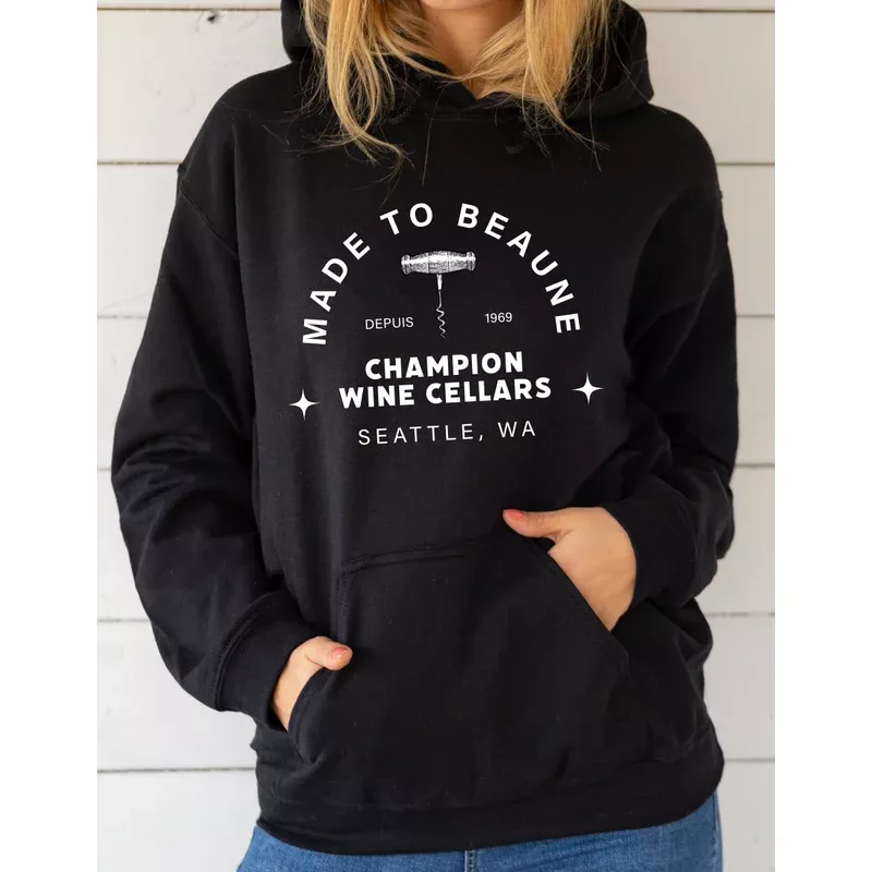 “Made to Beaune” Boyfriend’s Pullover Hoodie