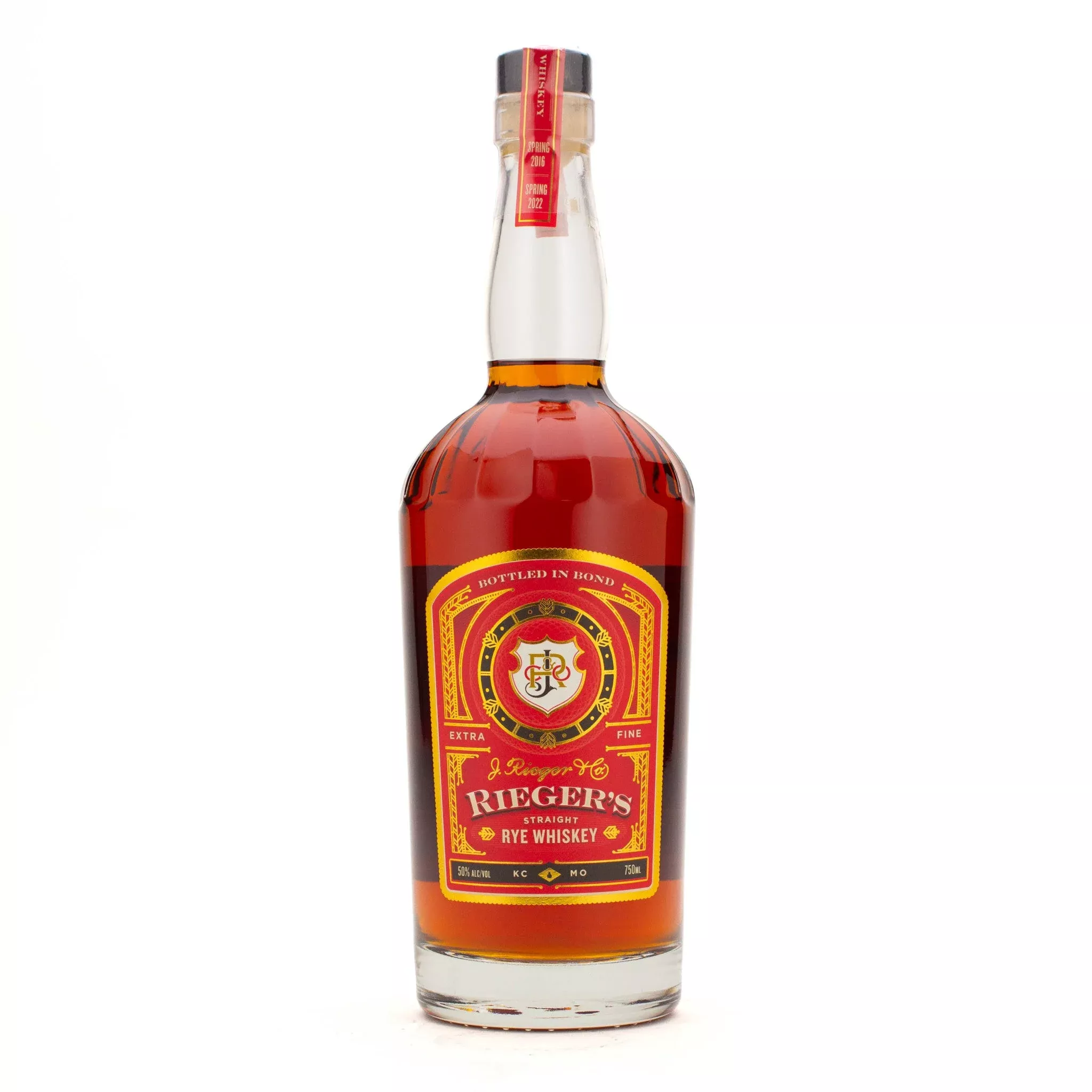 Riegers Bib Straight Rye 100pf Nv 750ml