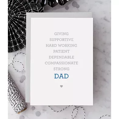 “Strong Dad” Card from Design With Heart