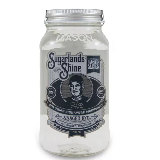 Sugarlands Shine Jim Toms Unaged Rye Moonshine 750ml