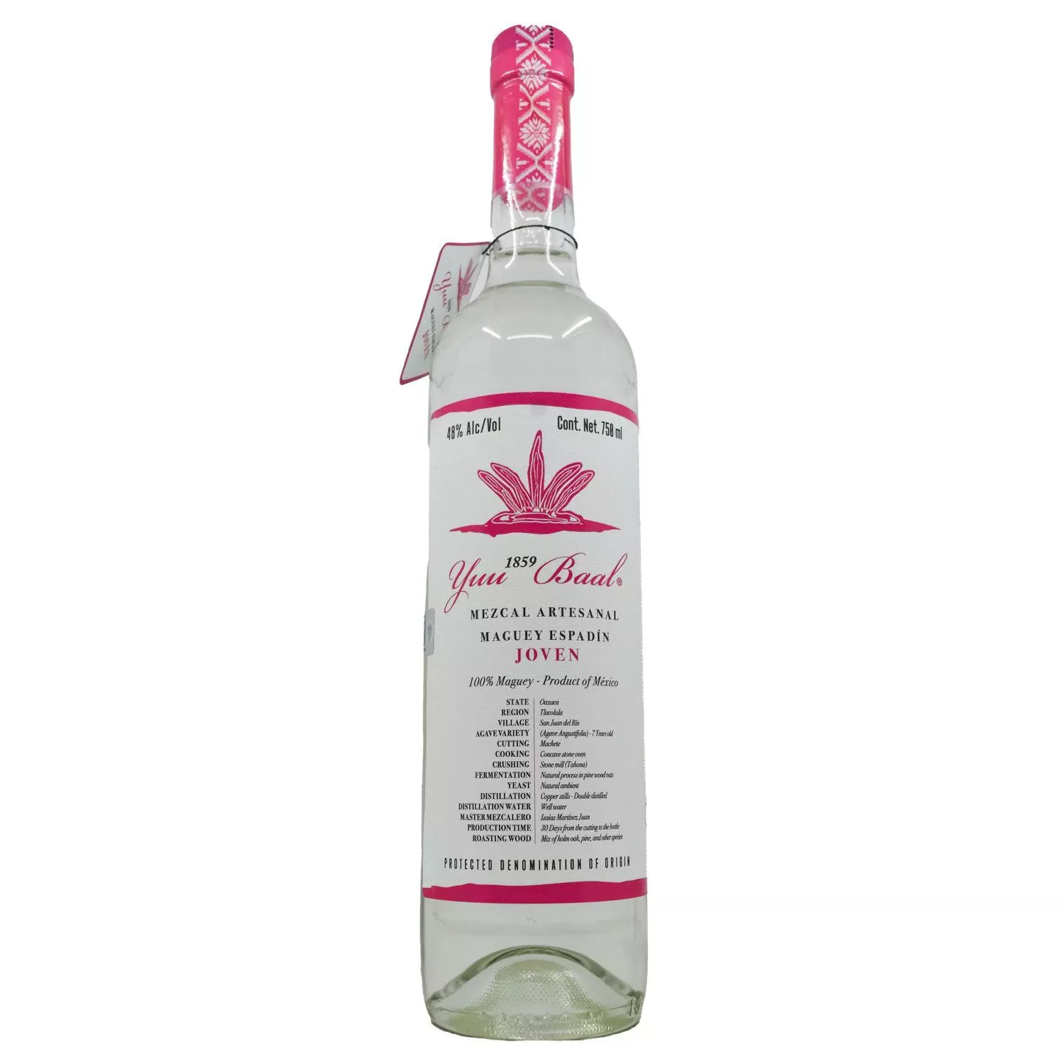 Yuu Baal Mezcal Joven Espadin
