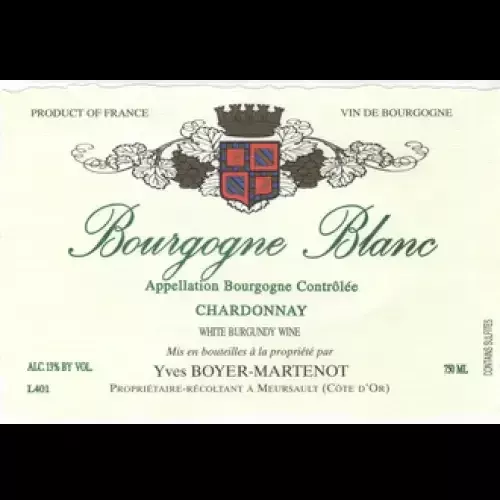 Yves Boyer-Martenot Bourgogne Blanc 2019